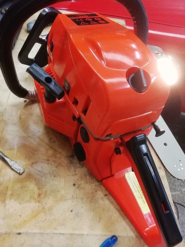 boomzaag   groot model 56 cc motor 3pk, Ophalen, Zo goed als nieuw