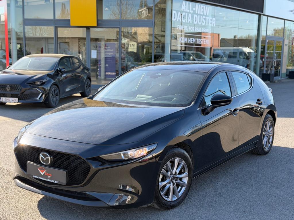 Mazda 3 hyrbide automaat 1ste eig. FULL OPTION+ keuring, gar, Auto's, Mazda, Bedrijf, Bluetooth, Benzine, Automaat, Ophalen