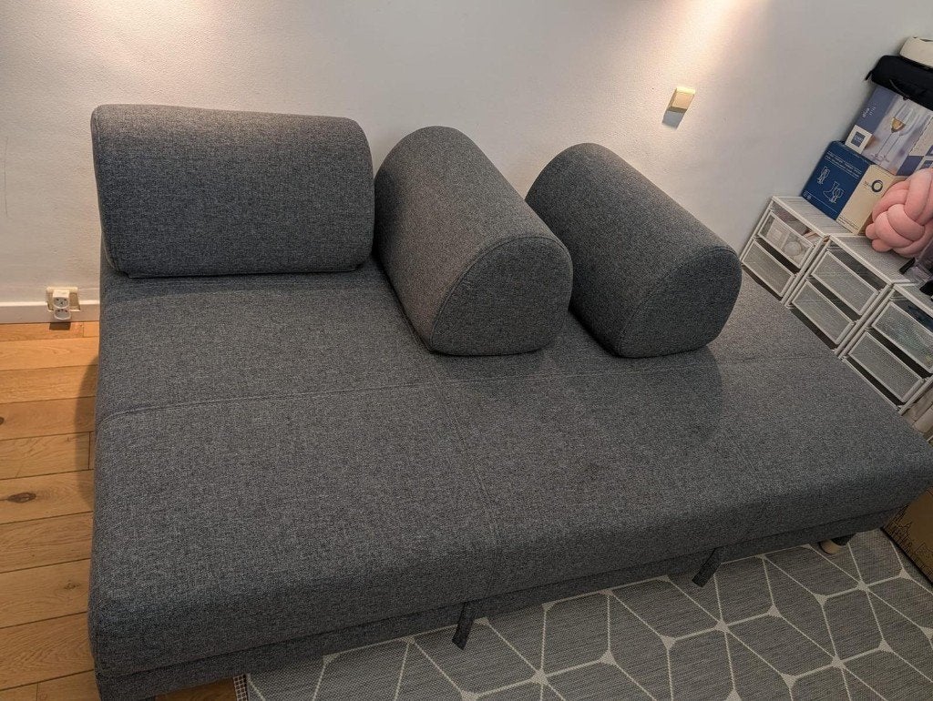 Canapé-lit IKEA FLOTTEBO, Maison & Meubles, 90 cm, Gris, Enlèvement, Utilisé