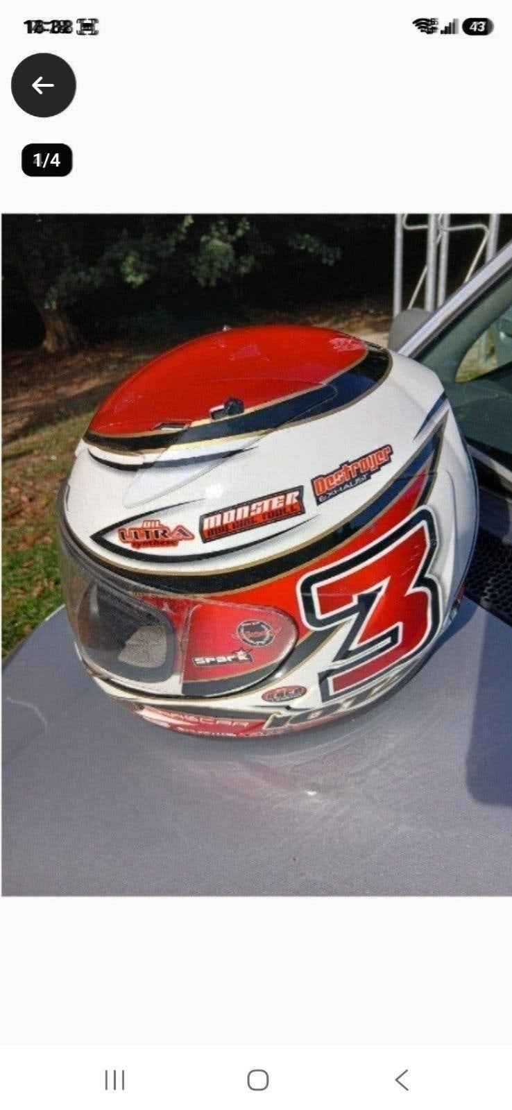 CASQUE INTÉGRAL SUPER DESIGN TAILLE M. PRIX 30 EUR, Motos, Enlèvement, M, Casque intégral
