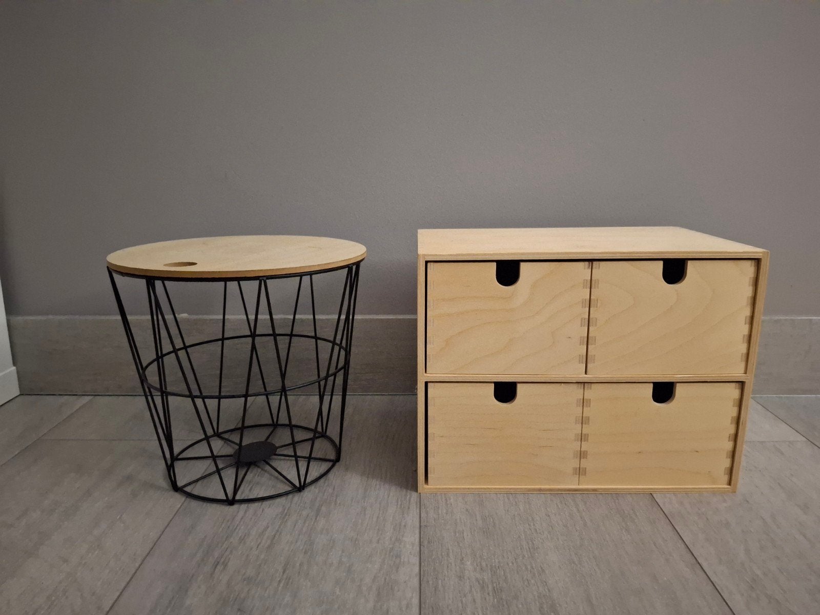 Klein mandje + ladekastje voor accessories, Huis en Inrichting, Ophalen
