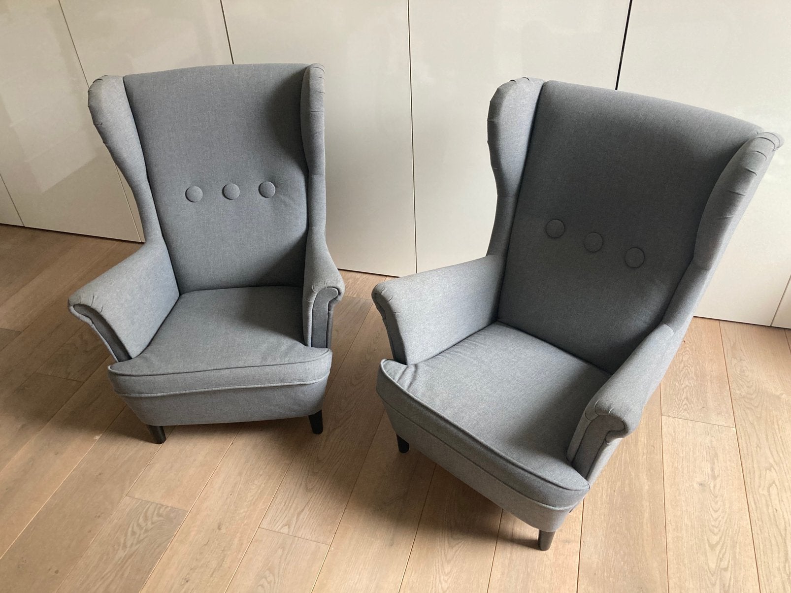 IKEA STRANDMON kinderzetel kinderfauteuil, Ophalen, Minder dan 75 cm, Zo goed als nieuw, Stof