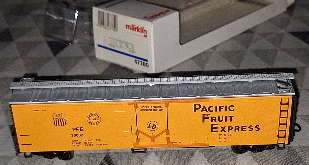 Märklin HO 47780 Boxcar 'Pacific Fruit Express" van de USA, Enlèvement ou Envoi, Comme neuf, Wagon, Märklin