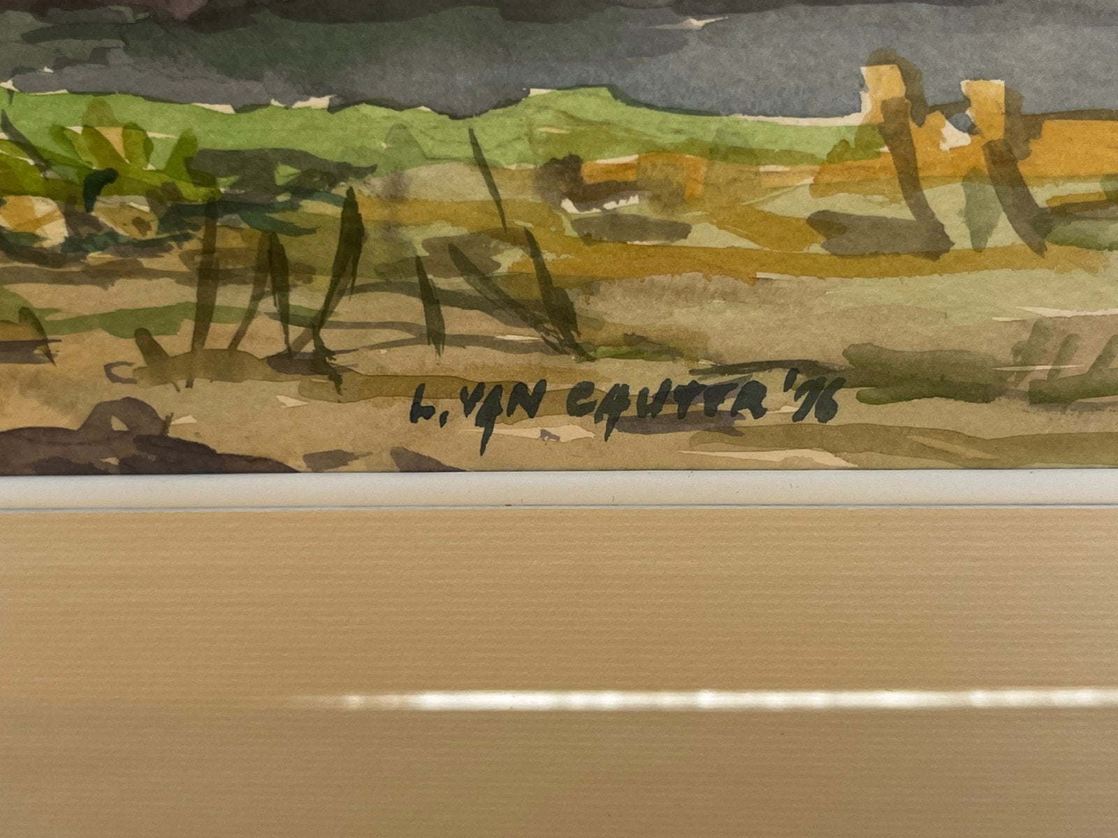 Aquarelle originale de Luc Van Cauter, Enlèvement
