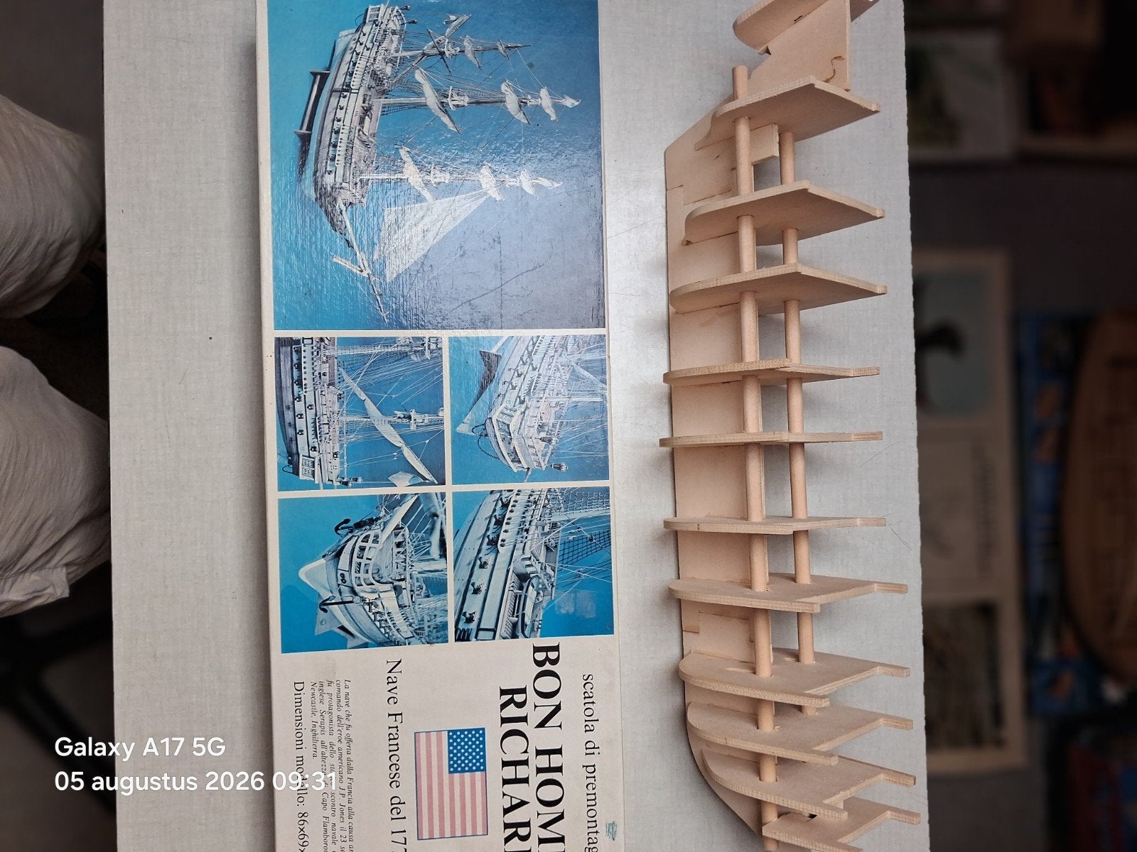 modelboot  Bonne Homme Richard  Aeropicola, Hobby en Vrije tijd, Modelbouw | Boten en Schepen, Ophalen, Gebruikt, 1:50 tot 1:200
