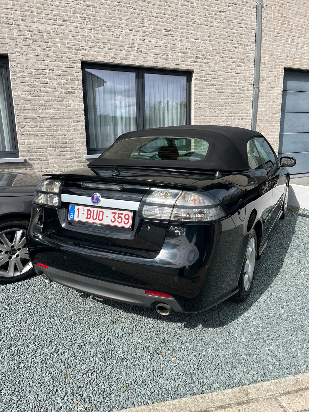 Saab Aero Turbo 180pk Diesel, Auto's, Zwart, Cabriolet, Zwart, Leder