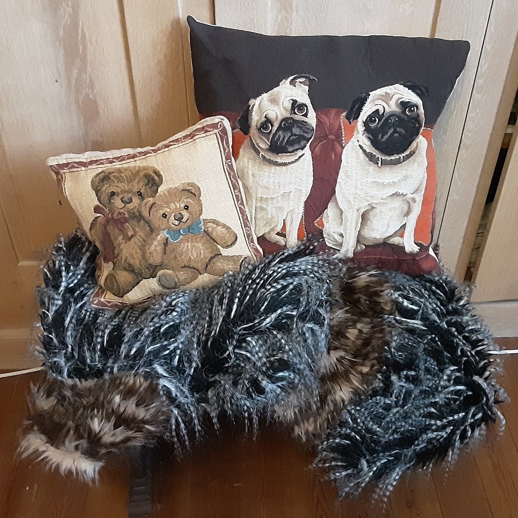 jacquard sierkussens Handgemaakte plaid 5€/st, Deerde GRATIS, Enlèvement ou Envoi, Lavable