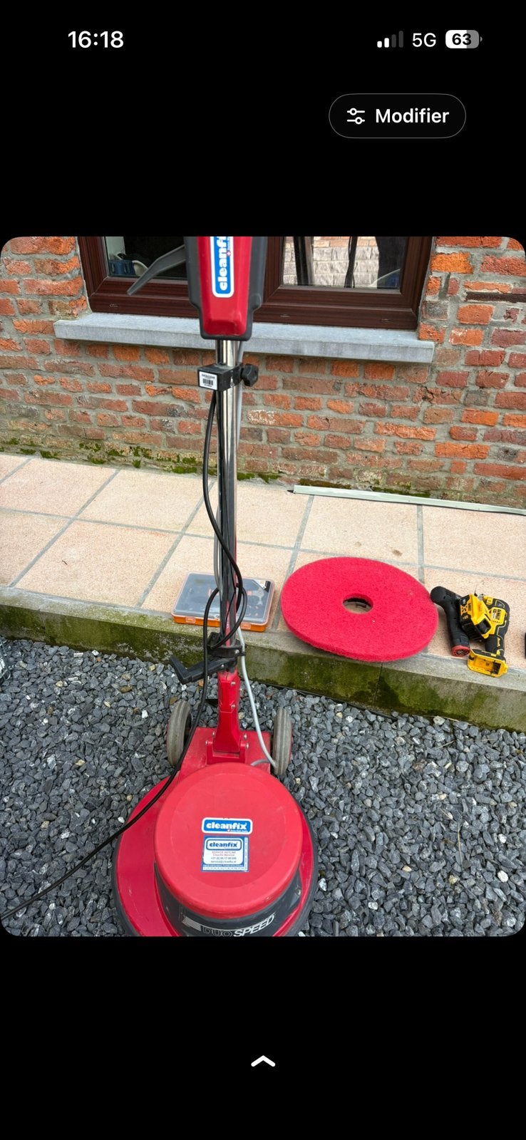 Monobrosse cleanfix, Bricolage & Construction, Matériel de nettoyage, Enlèvement ou Envoi, Comme neuf