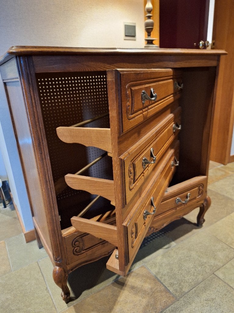 Vintage Trompe-l'oeil dressoirkast (schoenenopslag), Ophalen, Zo goed als nieuw