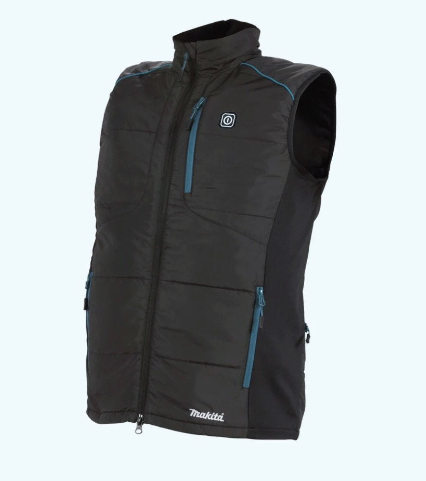Makita CV102DZL Verwarmd vest L nieuw in doos niet gebruikt, Enlèvement ou Envoi, Neuf, Taille 52/54 (L), Noir