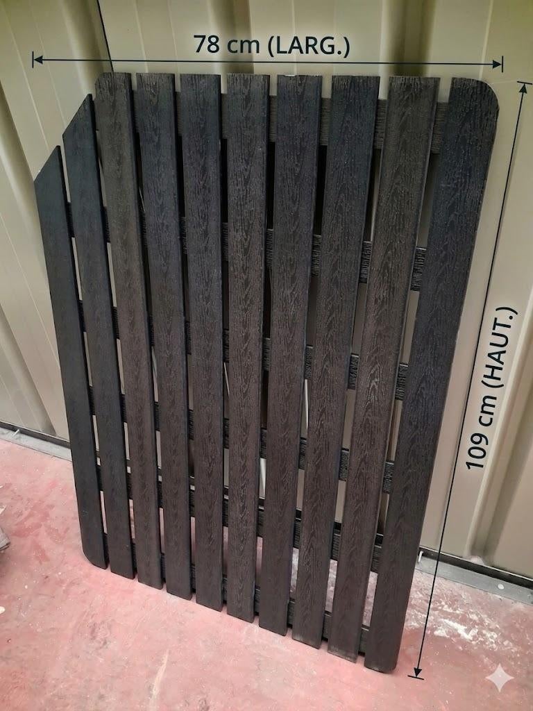 LOT DE 16 PANNEAUX DE CLOTURE COMPOSITE-PVC – 160€ LE LOT, Enlèvement ou Envoi, Utilisé, Bois