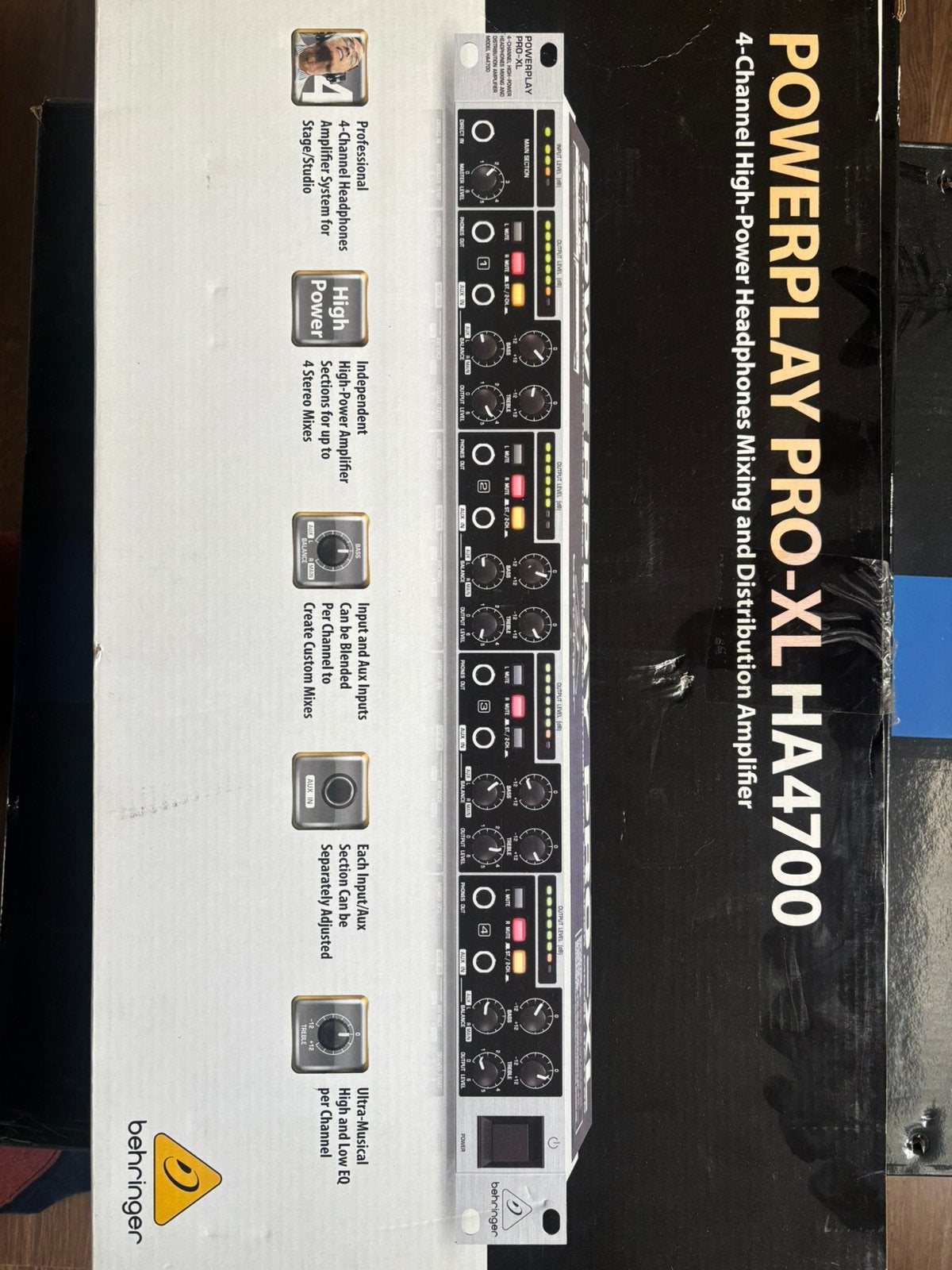 Behringer hoofdtelefoon mixer PRO-xl HA4700, Enlèvement, Comme neuf