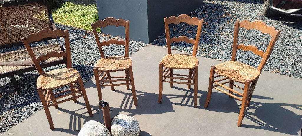 Chaises paillées, Maison & Meubles, Campagne, Brun, Enlèvement, Utilisé