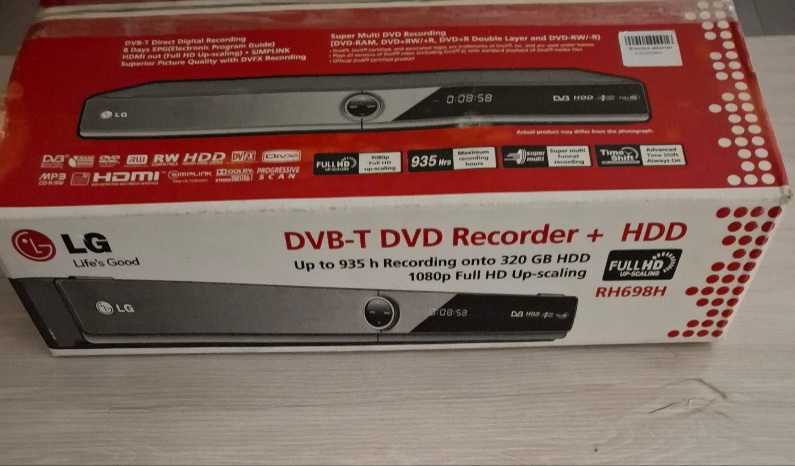 LG RH698H DVD‑recorder met DVB‑T-tuner, Ophalen of Verzenden, LG