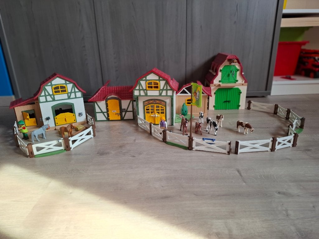 Playmobil grote boerderij, Bâtiment, Comme neuf, Country, Kit complet