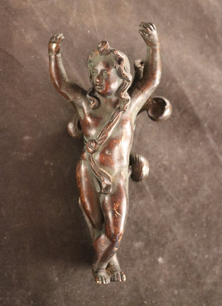 Sculpture en bronze du XVIIIe siècle, Enlèvement ou Envoi, Vert