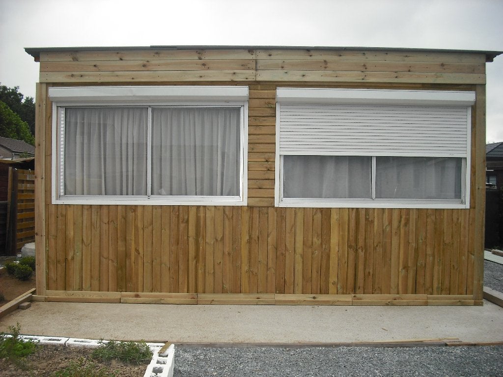 chalet 36m2 met domicilie te huur waesmeer temse, Immo, Direct bij eigenaar, Vrijstaande woning, 1 kamers, Provincie Oost-Vlaanderen