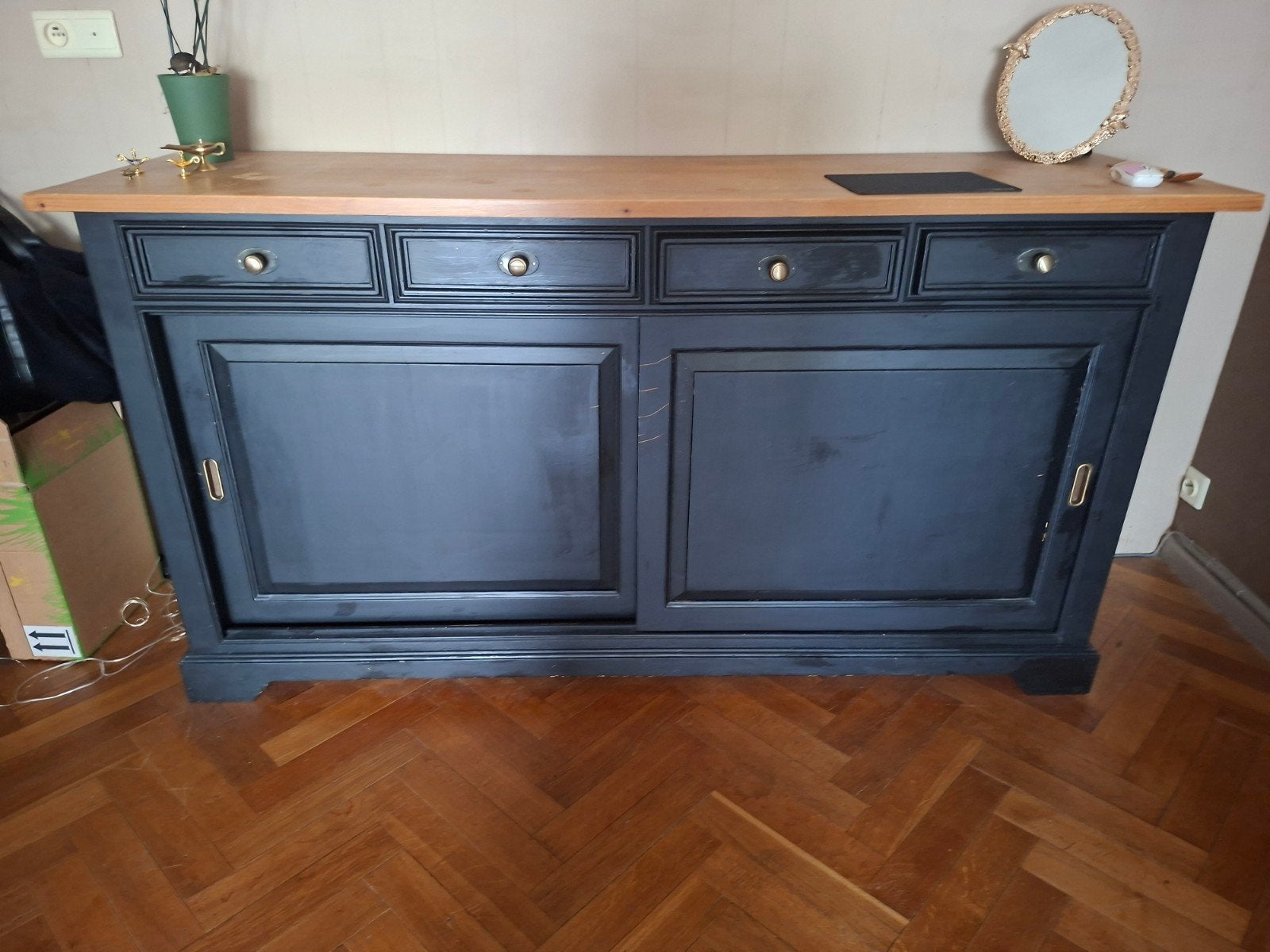 grand buffet noir / bois, Enlèvement