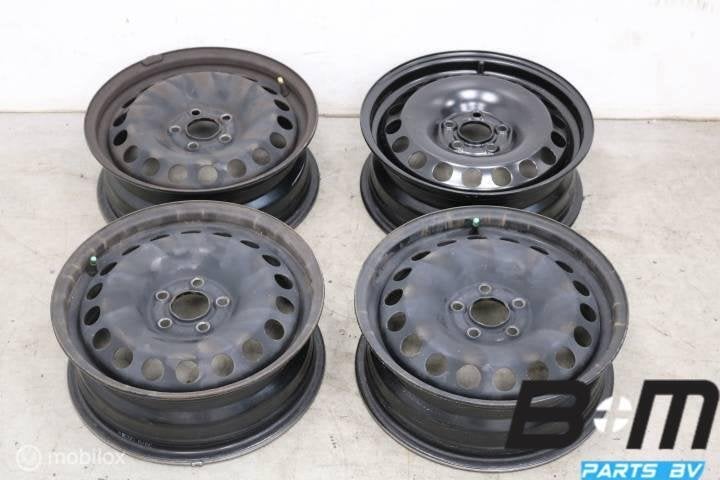 Set 15 inch stalen velgen VW Polo 2G 2Q0601027A, Utilisé, Jante(s)