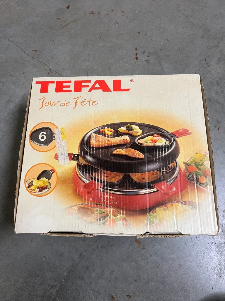Tefal raclette toestel "Jour de Fête" voor 6 personen, Ophalen, Zo goed als nieuw, 4 t/m 7 personen