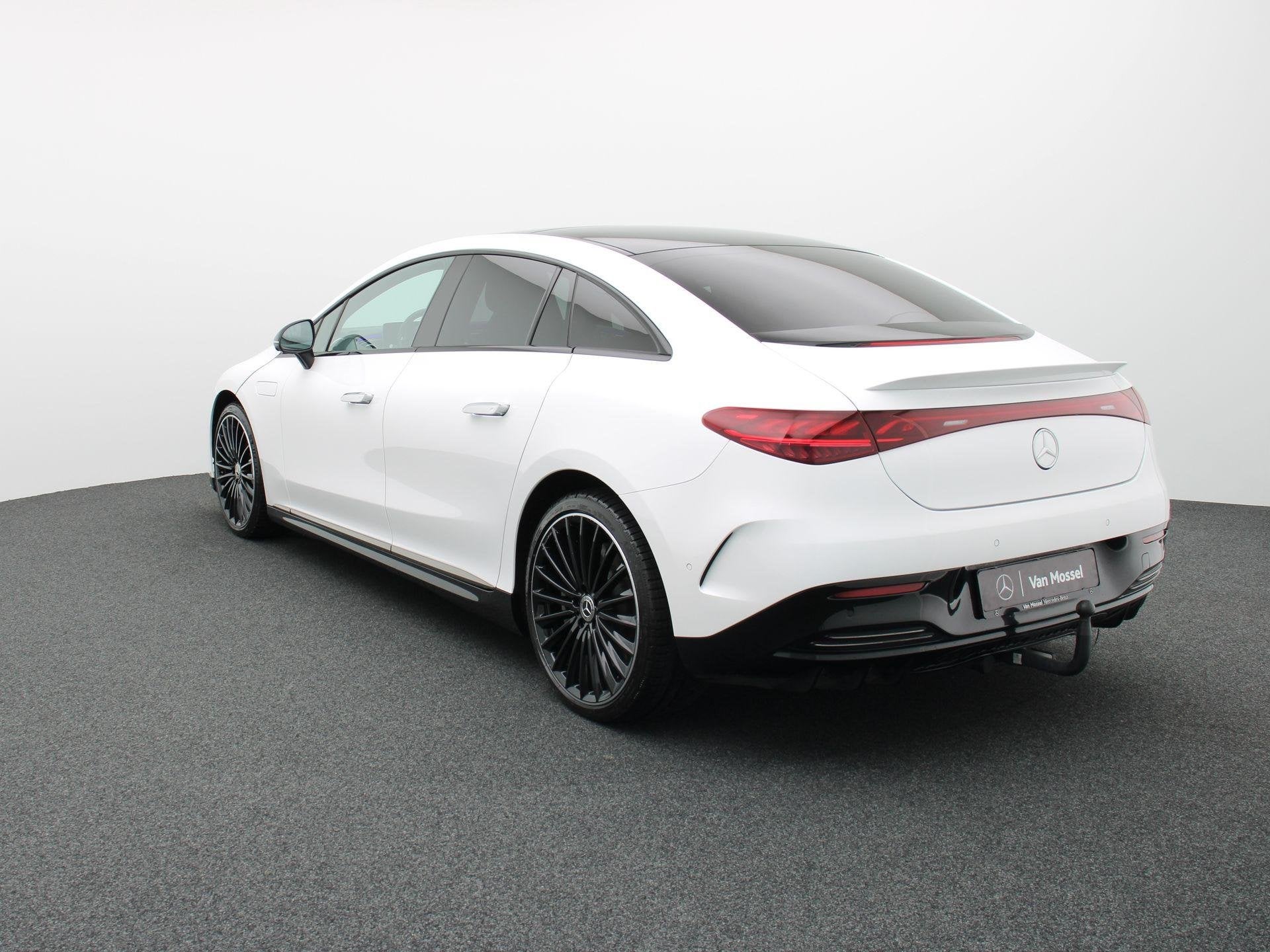 Mercedes-Benz EQE 350 AMG Line + AIRMATIC + PANO DAK + BURME, Auto's, Mercedes-Benz, Automaat, Wit, 96 kWh, EQE