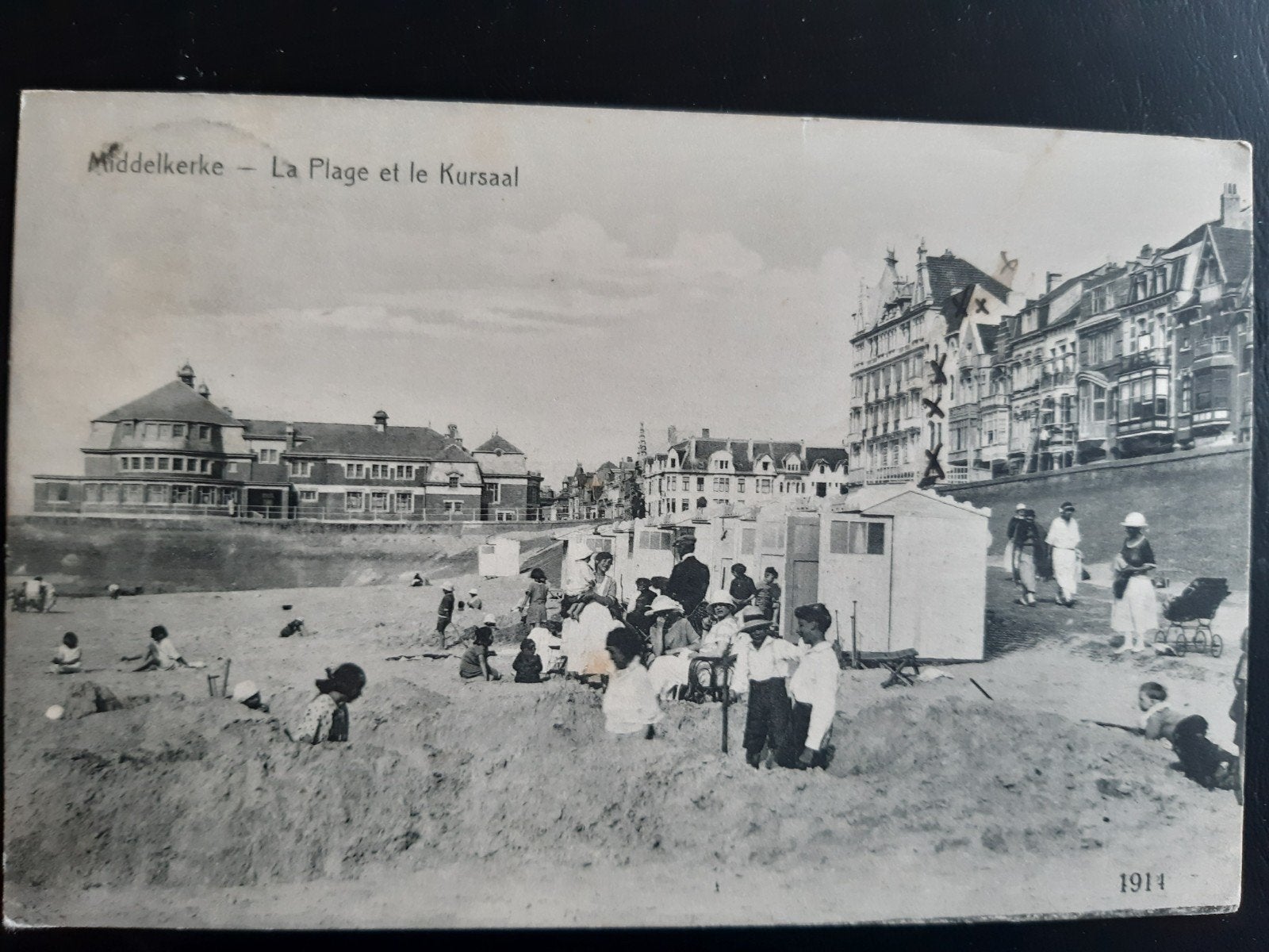 MIDDELKERKE sur la plage STRAND TOP, Collections, Cartes postales | Belgique, Enlèvement ou Envoi