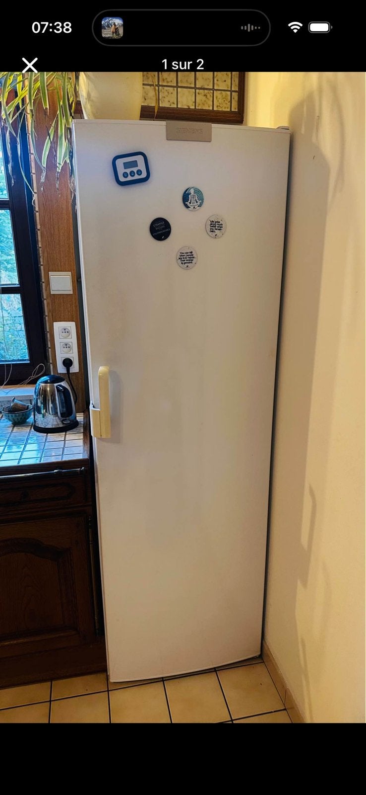 Grand frigo Siemens en très état, Electroménager, Réfrigérateurs & Frigos, Classe énergétique A ou plus économe, 160 cm ou plus