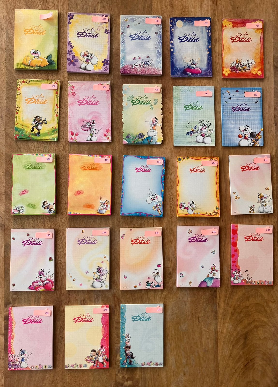 Diddl - Set van 23 A6 blaadjes, Ophalen of Verzenden, Diddl, Zo goed als nieuw