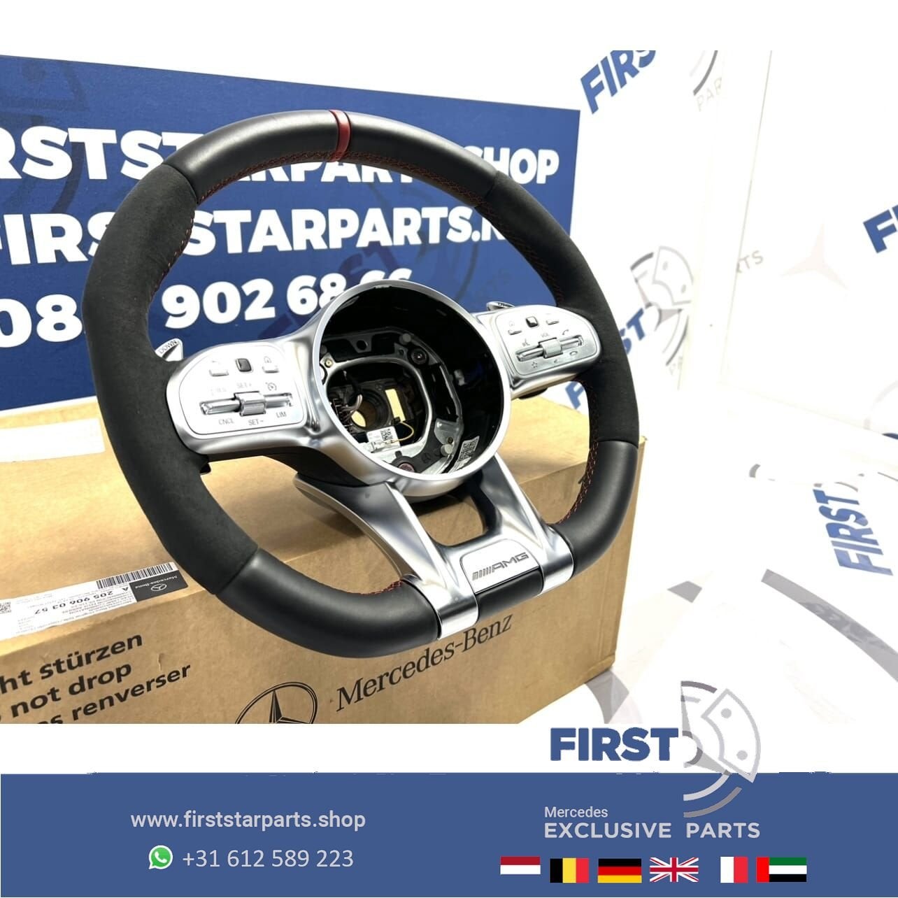 2022 AMG STUURWIEL A35 A45 CLA45 C63 E63 GLC63 GLE63 GT63 G6, Gebruikt, -, Ophalen of Verzenden, -