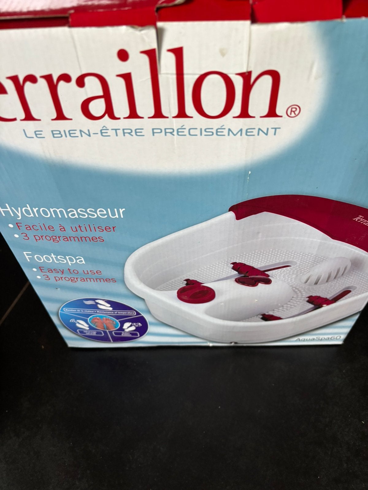 Voetbad Terraillon, nooit gebruik, Enlèvement, Neuf