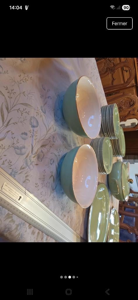 Vintage dinerset, Ophalen