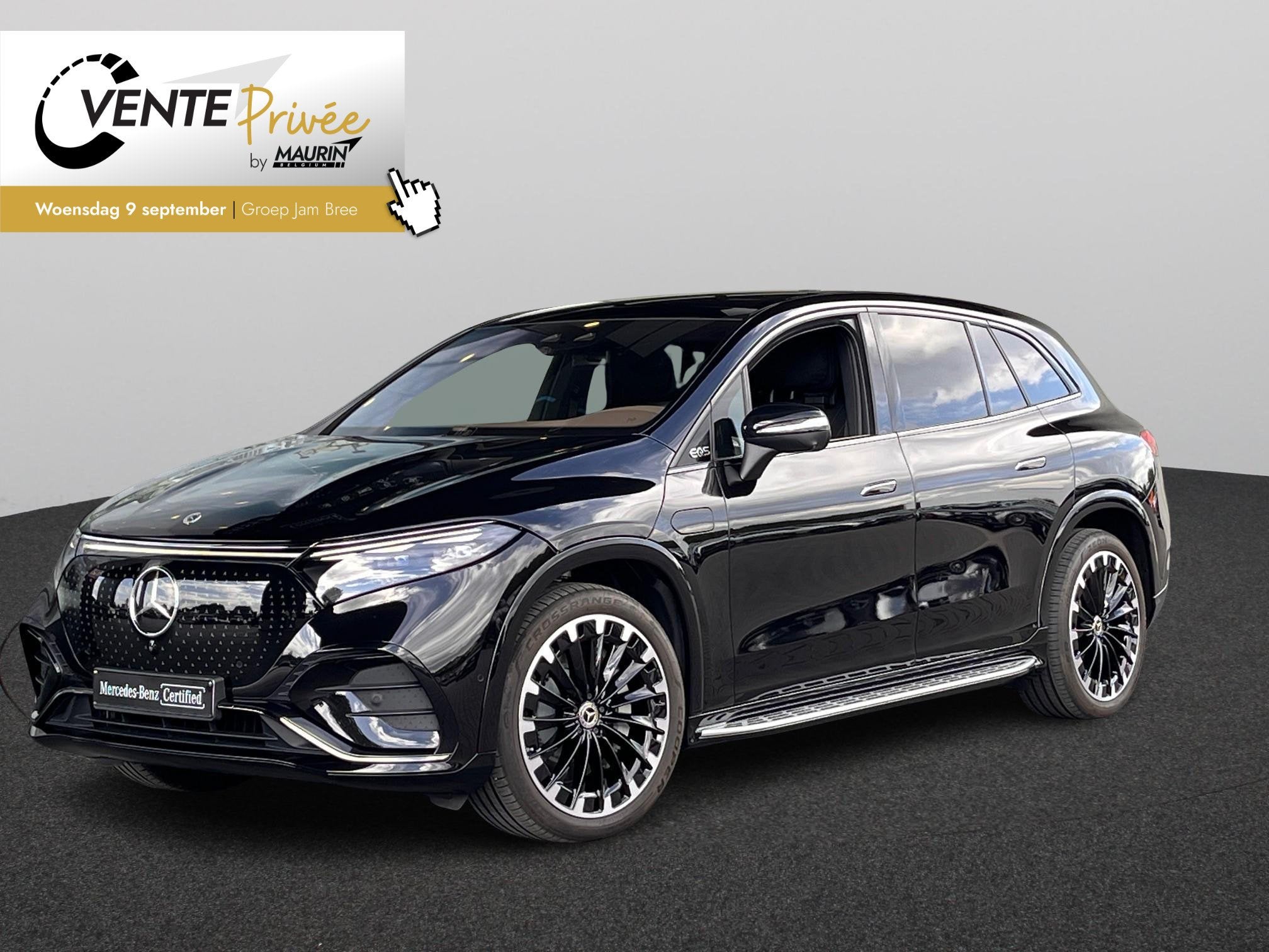 Mercedes-Benz EQS SUV 500 4MATIC AMG Line, Automaat, 4 deurs, Zwart, 330 kW
