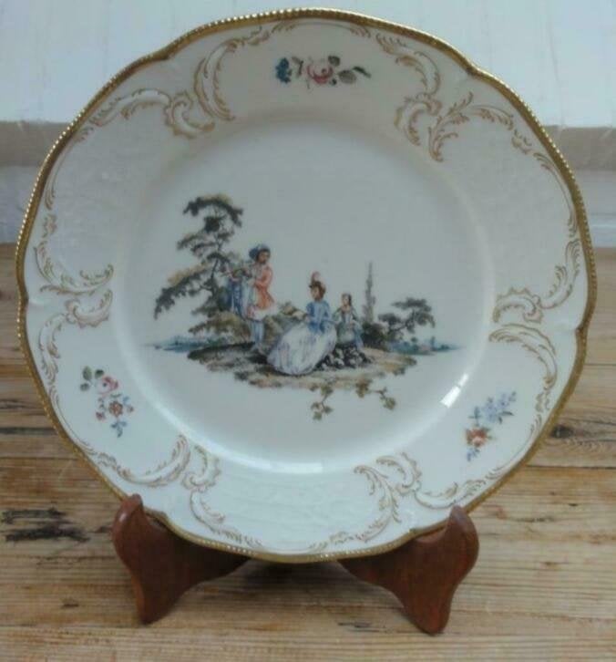 Vintage bord met romantische voorstelling, Rosenthal, Antiek en Kunst, Ophalen of Verzenden