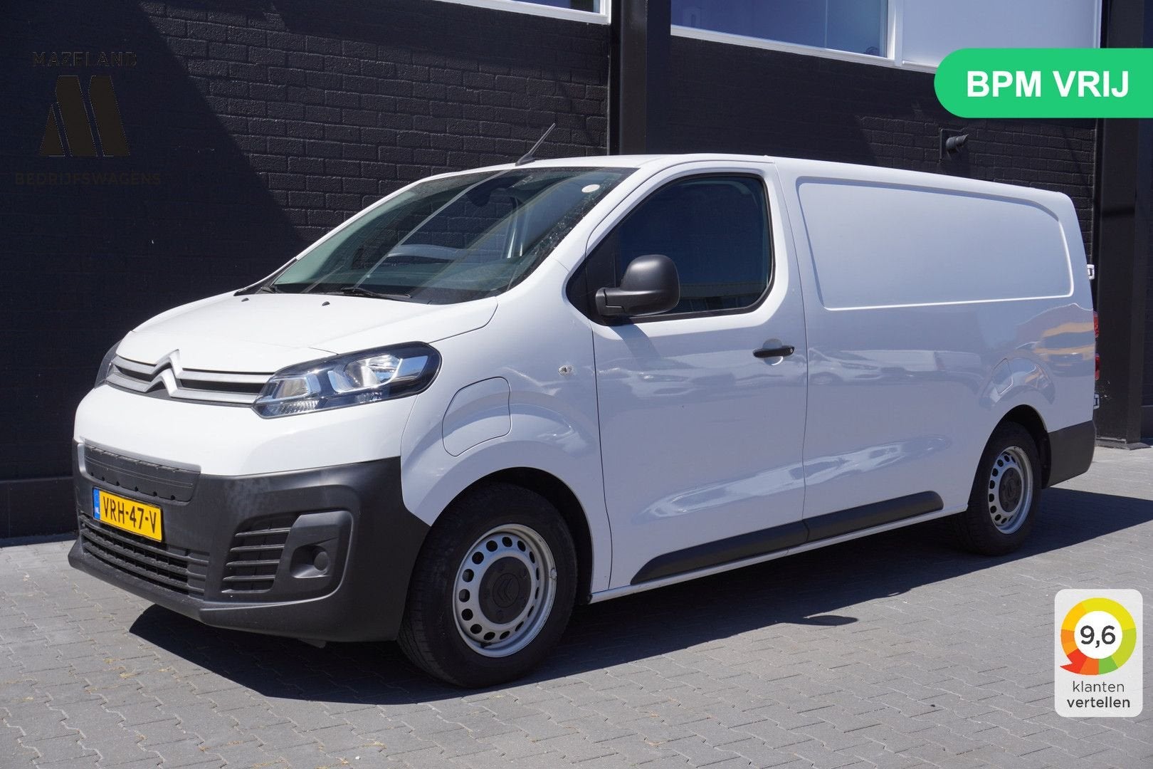 Citroën ë-Jumpy Club 136PK L3 100% Elektrisch - Airco - Navi, Automaat, Citroën, Wit, Onderhoudsboekje