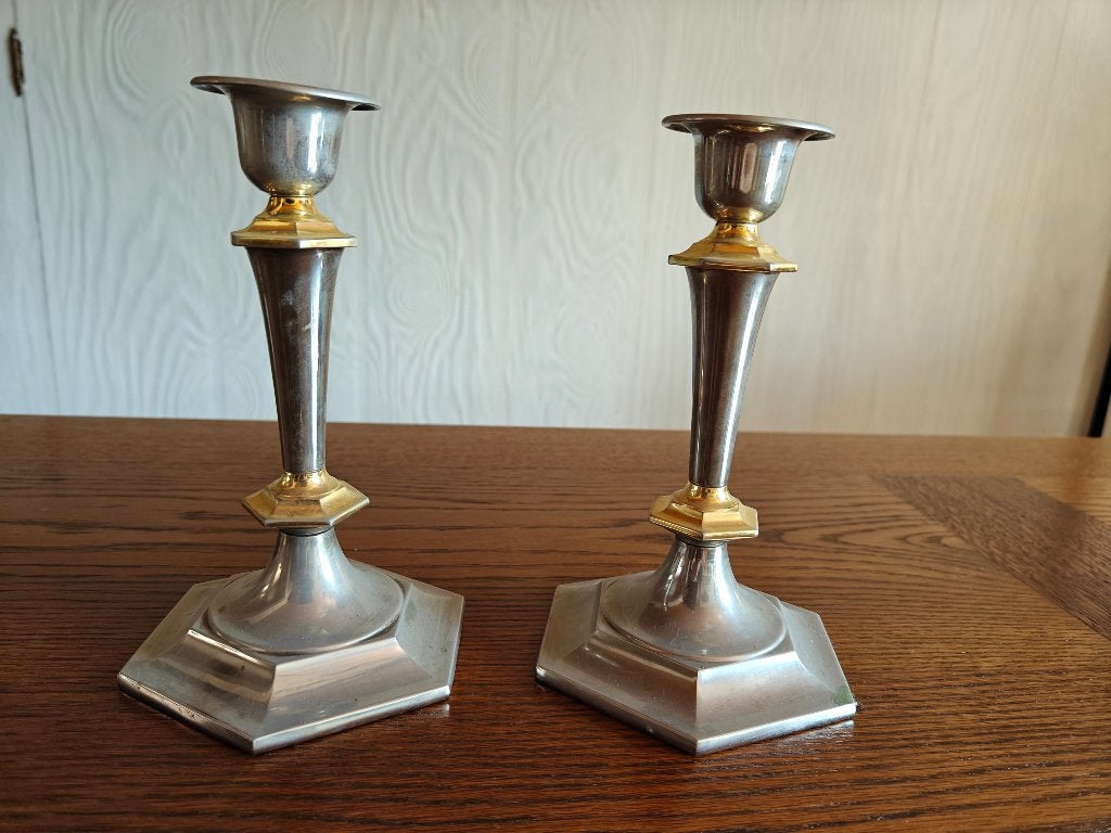 Zilveren kandelaars, Ophalen, Zilver