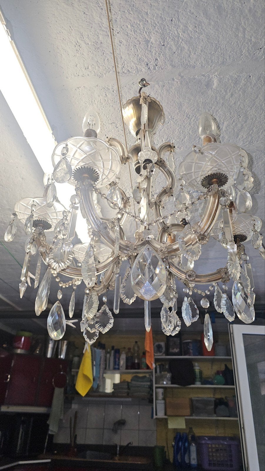 Lustre a pendeloques années 1940, Antiquités & Art, Enlèvement