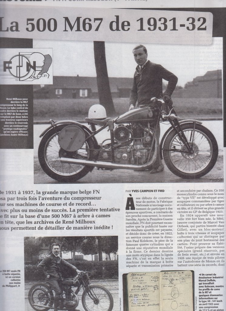 Moto FN 500 M67 collection, Envoi