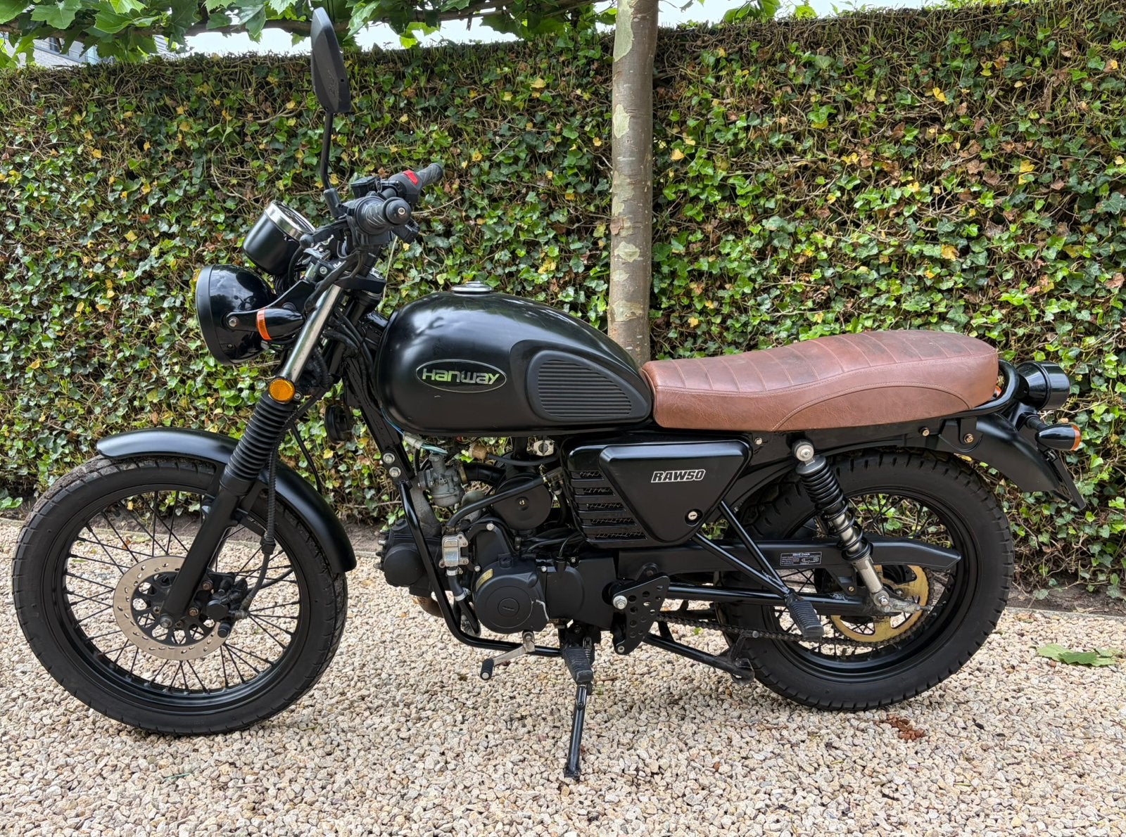 Retro classic Hanway raw 50cc te koop, Fietsen en Brommers, Brommers | Overige merken, Zo goed als nieuw, Klasse B (45 km/u), Ophalen