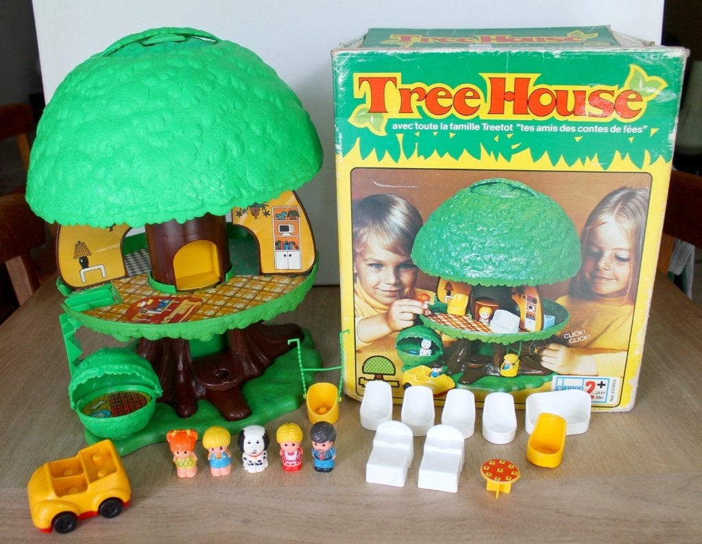 Treetots Clipper, vintage treehouse de 1976, complète+boîte, Enfants & Bébés, Jouets | Fisher-Price, Enlèvement ou Envoi, Comme neuf