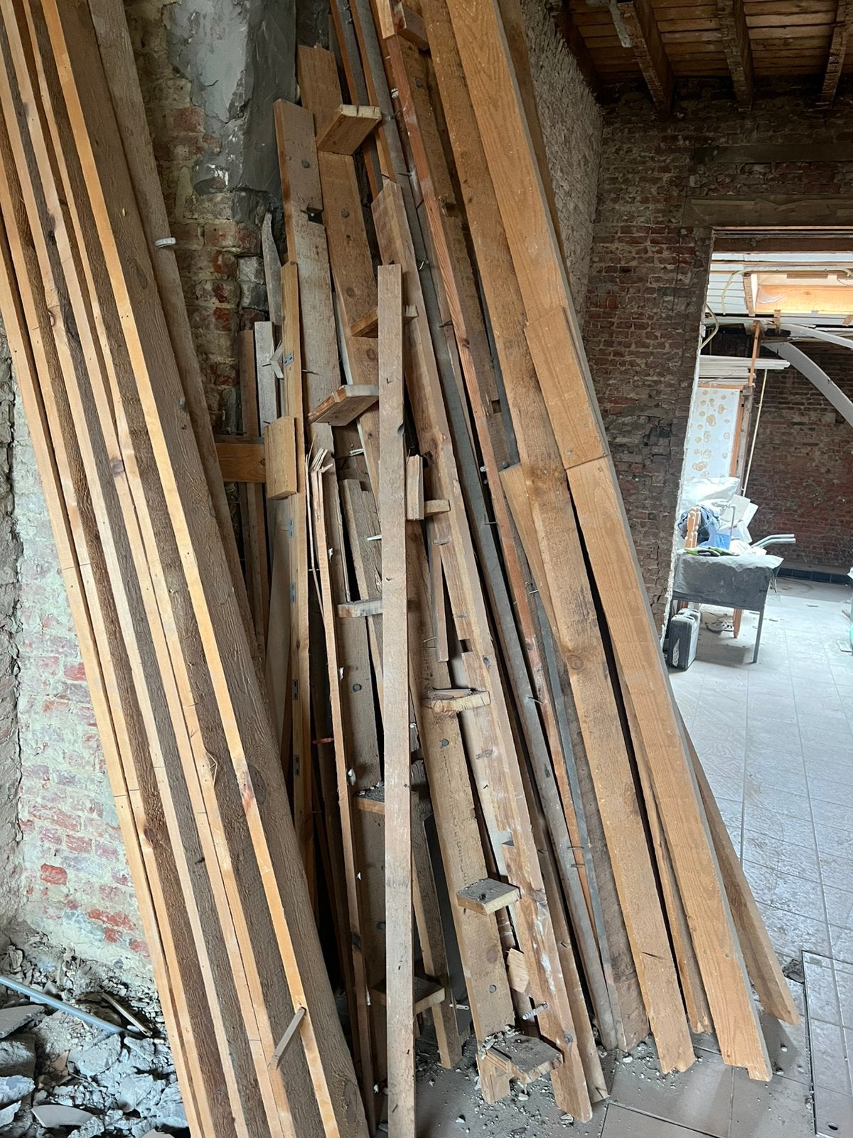 Houtenplanken gratis, Enlèvement, Comme neuf