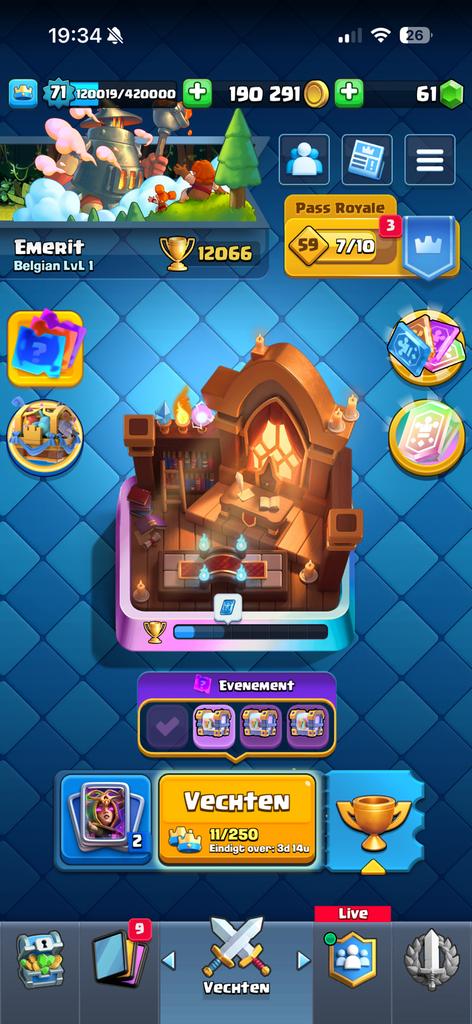 Stacked clash royale acc te koop., Games en Spelcomputers, Ophalen of Verzenden, Zo goed als nieuw