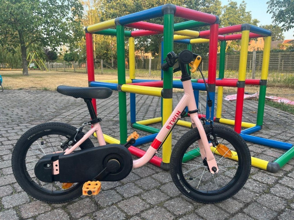 Kinderfiets (2 in 1 loopfiets) 14 inch, Vélos & Vélomoteurs, Vélos | Vélos pour enfant, Utilisé, Moins de 16 pouces, Enlèvement