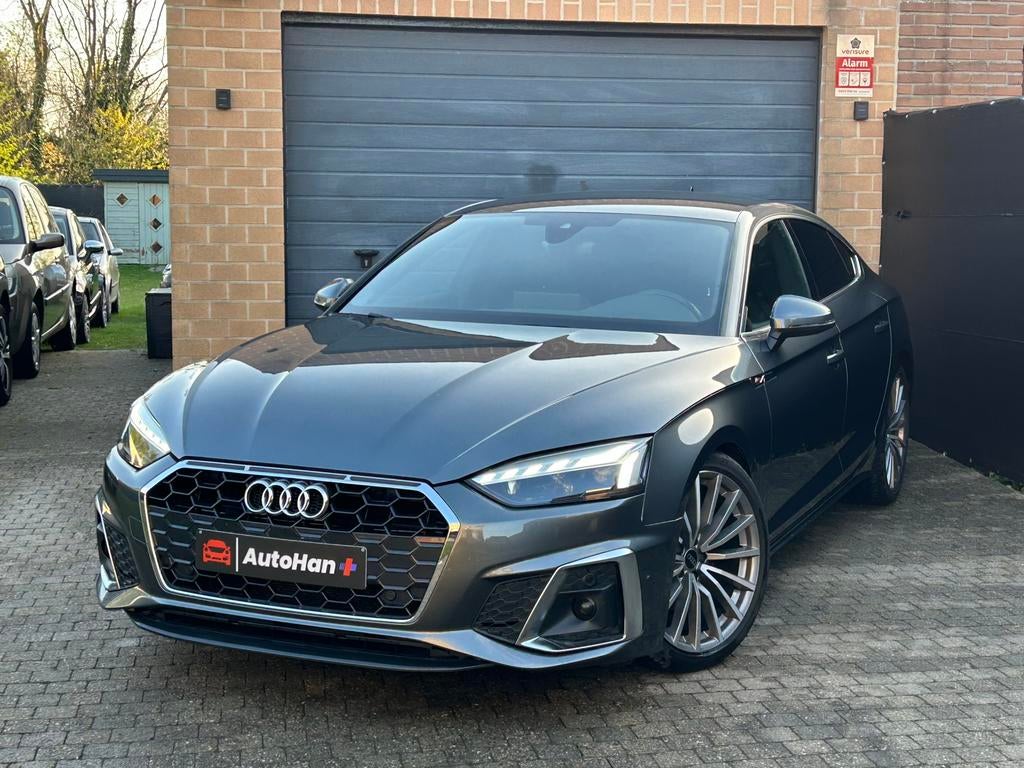 Audi A5 2.0 TDI35 S-Line Automaat Navi Bi-Xenon Cruise, USB, 4 cilinders, Leder en Stof, Bedrijf