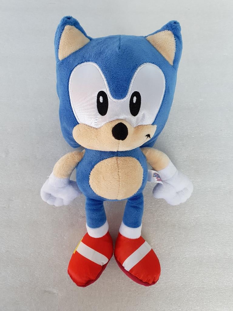 Knuffel Sonic ca. 30 cm (Play by Play, Sega), Overige karakters, Ophalen of Verzenden, Gebruikt