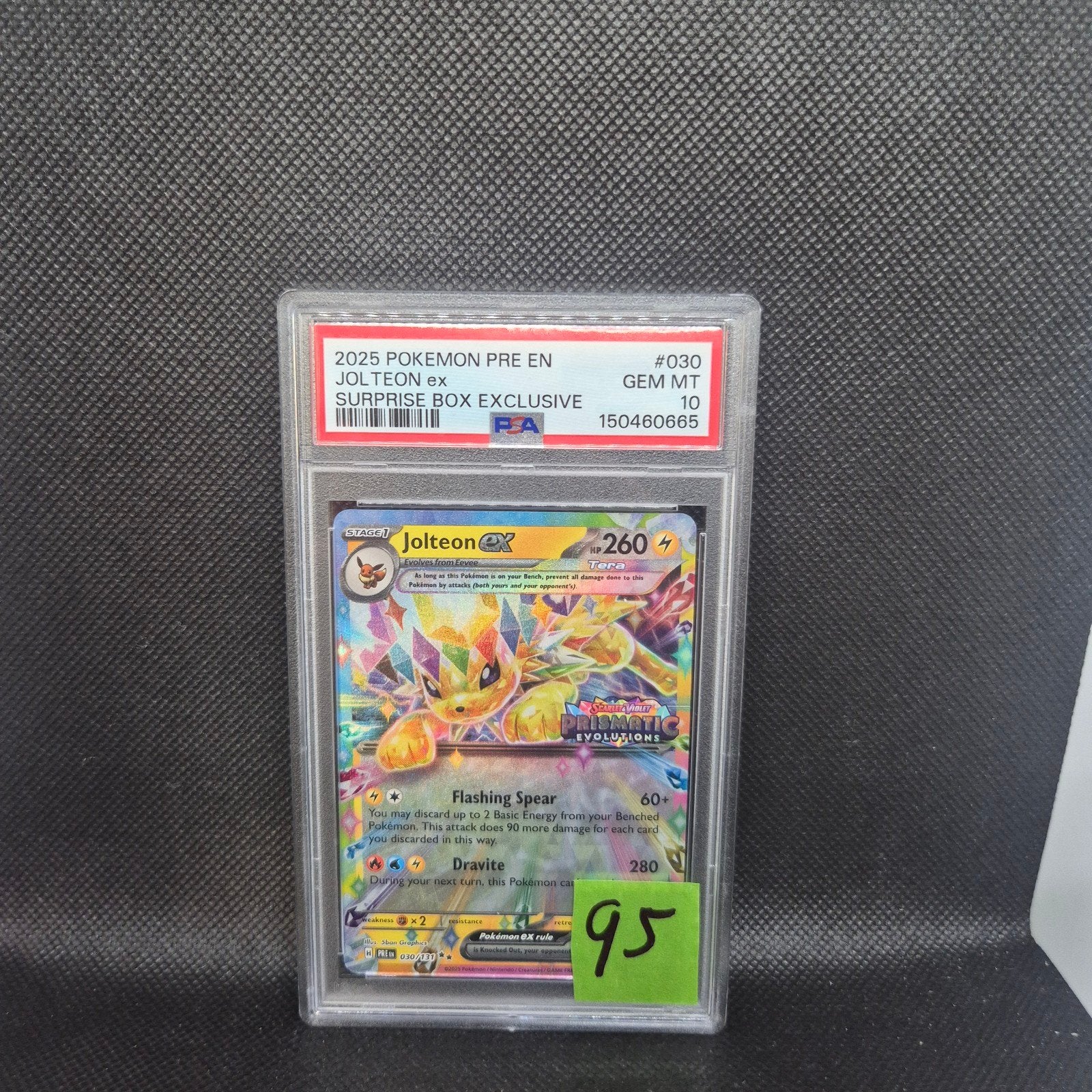 Jolteon Ex Prismatic Evolutions PSA 10, Enlèvement ou Envoi