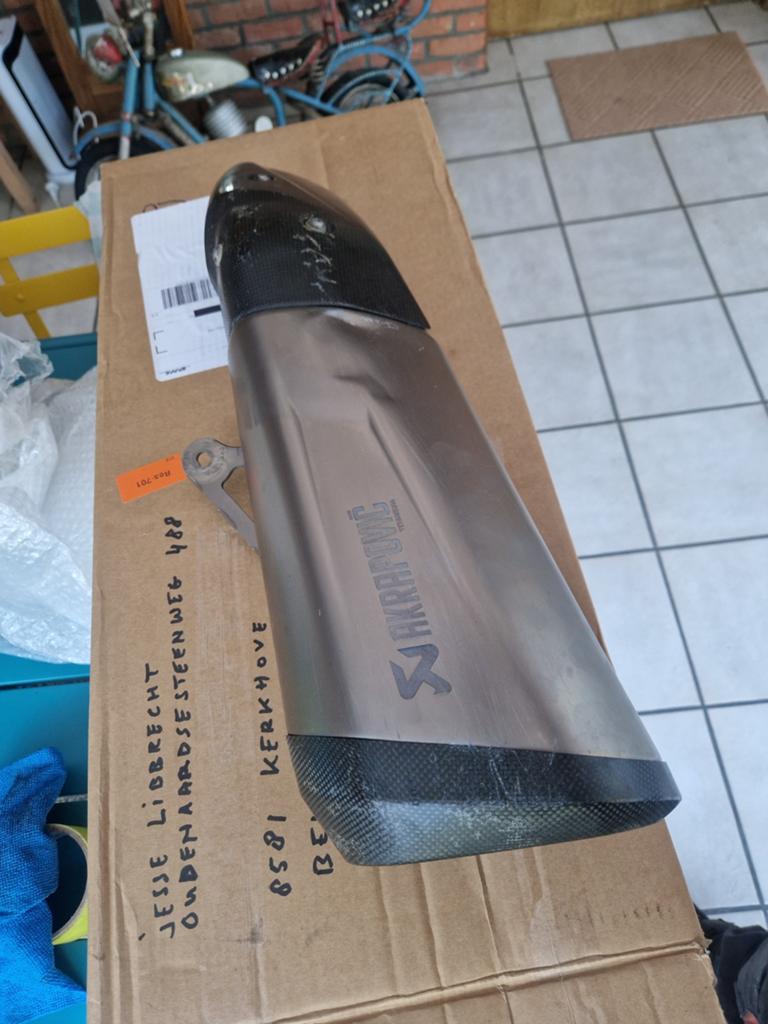Originele Akrapovic titanium demper BMW s1000xr (k49), Motoren, Ophalen of Verzenden