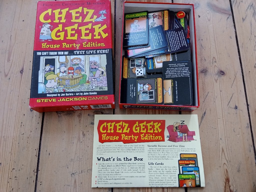 Chez Geek, Steve Jackson board game, Enlèvement