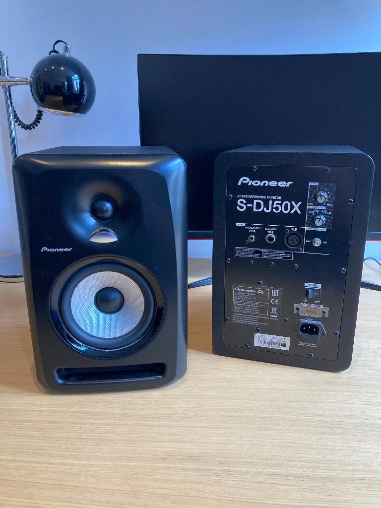 Pioneer S-DJ50X actieve studiomonitors — set van 2, Audio, Tv en Foto, Luidsprekerboxen, Nieuw, 60 tot 120 watt, Front, Rear of Stereo speakers
