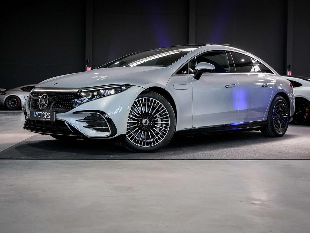 Mercedes-Benz EQS 450+ - AMG - HUD - Airmatic - Massage - Tr, Autos, Mercedes-Benz, Cuir, Argent ou Gris, Achat, 2945 kg