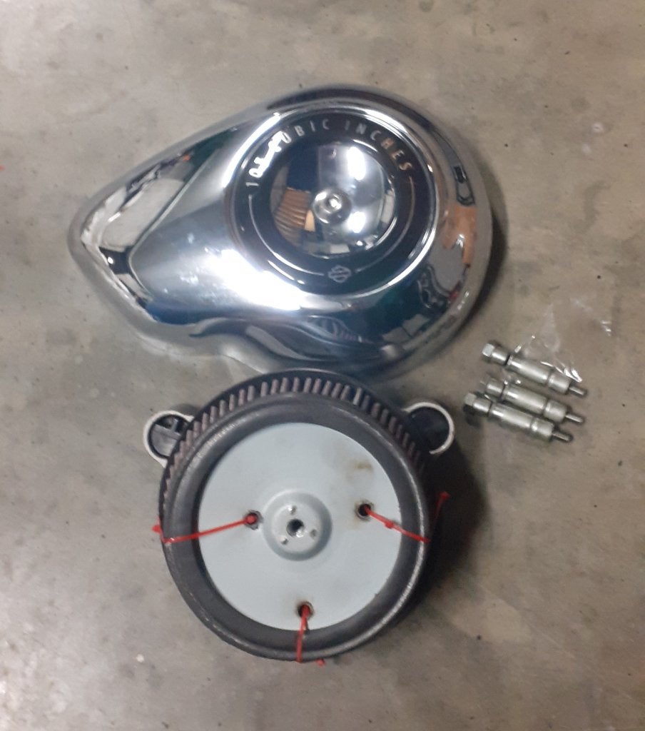 Open luchtfilter compleet voor harley touring 103 ci, Motoren, Ophalen